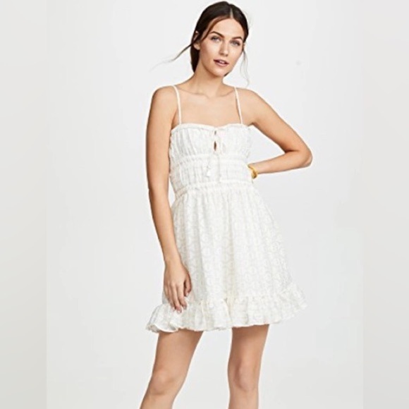 Red Carter “Ruby” Mini-Dress with Metallic Gold Accents. Size Small. - Picture 3 of 17